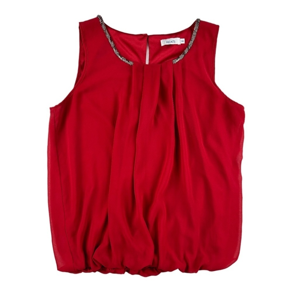 Ricki’s Red Sleeveless Blouse Size M